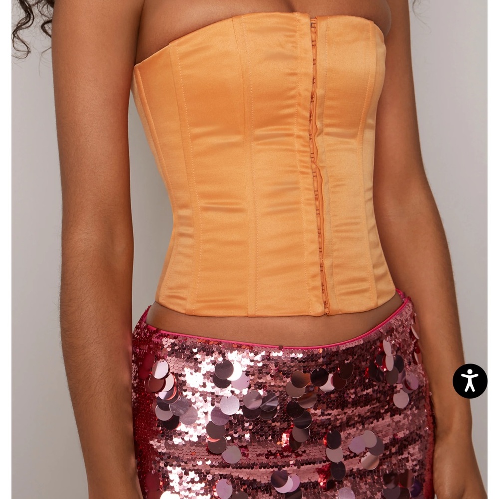 GUIZIO ORANGE CORSET WORN ONCE
